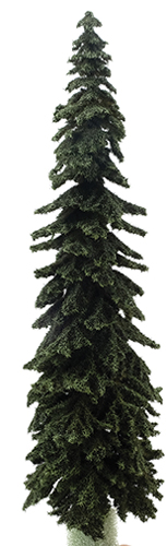 Dollhouse miniature APPALACHIAN GREEN SPRUCE TREE ON SPIKE, 12"